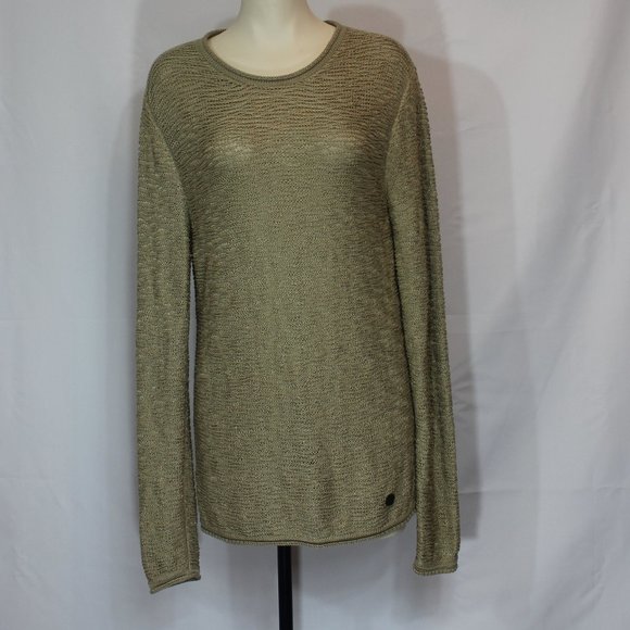 Gianni Versace Collection  Camel knit Sweater long sleeve Logo Size Medium - Picture 1 of 9